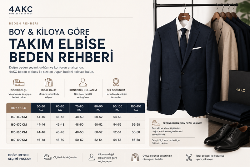 Boy ve Kiloya Göre Takım Elbise Bedeni Nasıl Hesaplanır?