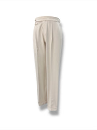 Modern Fit Single Pleat Beige Legend Trousers