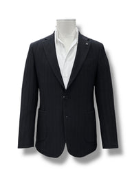 Standard Fit Lycra Patch Pocket Black Relief Jacket