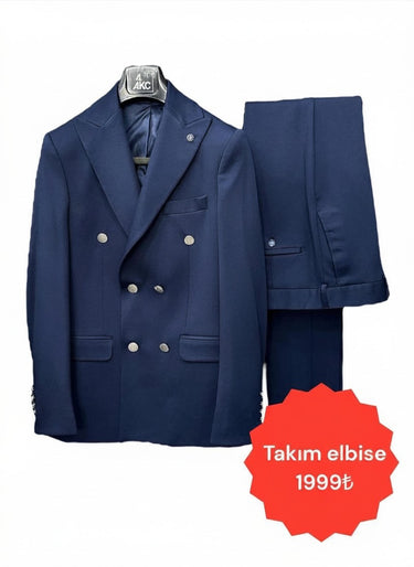 4AKC Kruvaze Takım Elbise