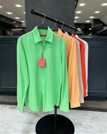 23y1972-401 Keten Gömlek