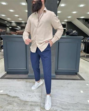 23y1972-901 Keten Gömlek