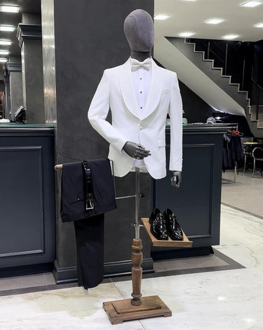 23Y5030-21 Şal Yaka Smokin