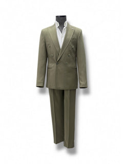 Standart Fit Tencel Kumaş Haki Loreno Takım Elbise