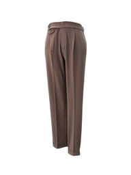Modern Fit Single Pleat Brown Legend Trousers