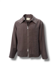 Oversize Lightweight Fabric Dark Brown Lume Coat
