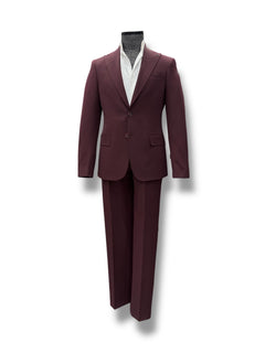 Slim Fit Bordo Gent Takım Elbise