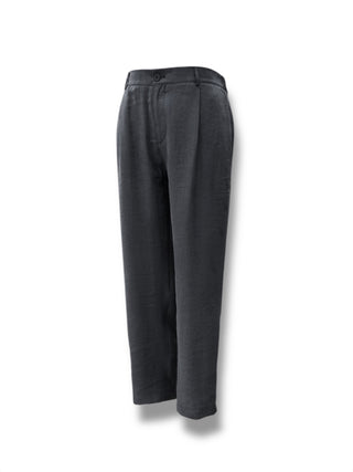 Oversize Lightweight Fabric Black Lume Trousers