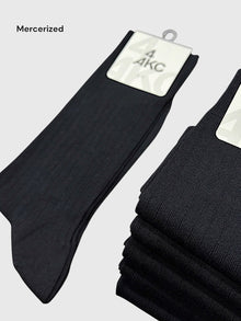 Merserize Siyah Çorap
