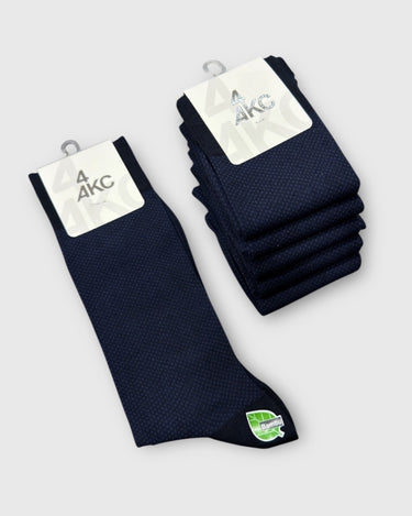 Jakarlı Lacivert İndigo Bambu Çorap