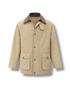 Ashford Beige Wool Blend Relaxed Fit Gabardine Fabric Sport Jacket