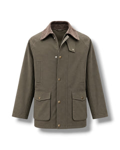 Ashford Brown Wool Blend Relaxed Fit Gabardine Fabric Sport Jacket
