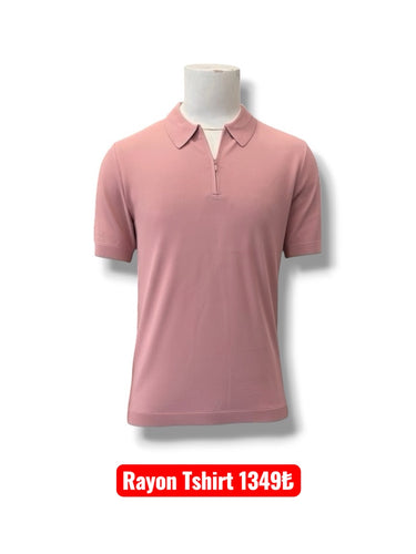 Rayon Yakalı Tshirt