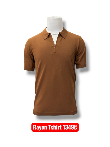 Rayon Yakalı Tshirt