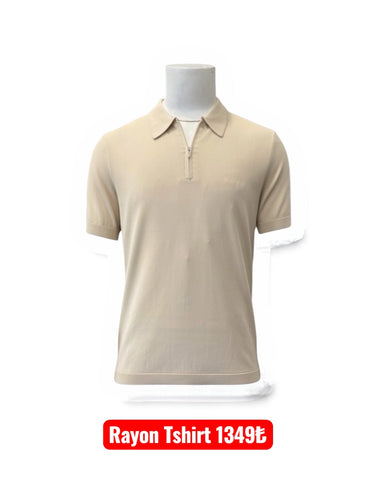 Rayon Yakalı Tshirt
