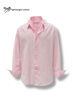 Rahat Kalıp Pamuk Vuale Pembe Gömlek