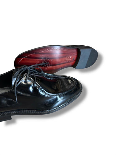 Siyah Rugan Bağcıklı Klasik Ayakkabı