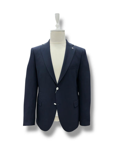 Lacivert Slim Fit Likralı Blazer Ceket