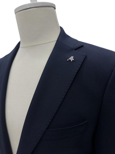 Lacivert Slim Fit Likralı Blazer Ceket