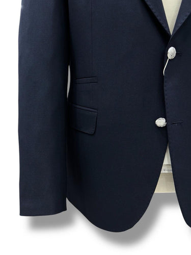 Lacivert Slim Fit Likralı Blazer Ceket