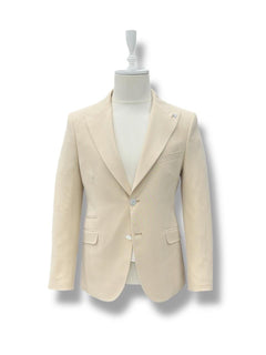 Beige Standard Fit Sport Jacket