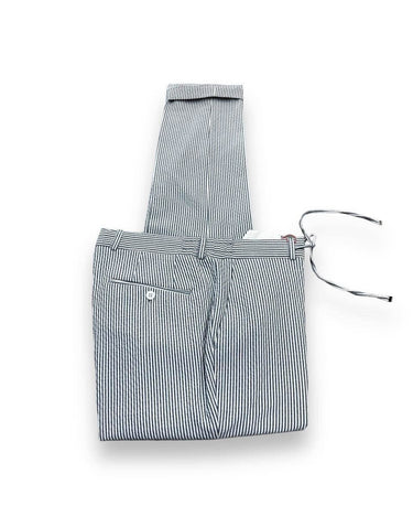 Çizgili Gofre Pantolon