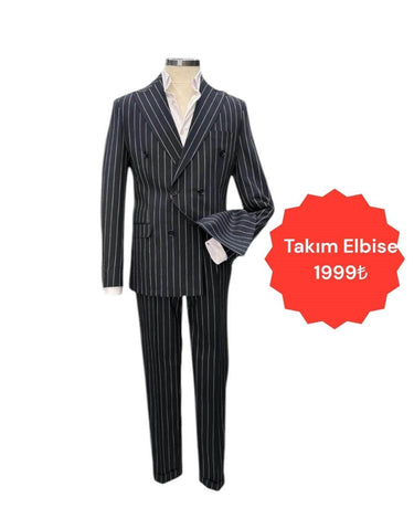 Çizgili Takım Elbise