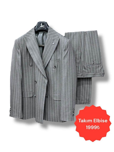 Çizgili Takım Elbise