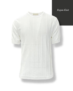 Shadow Striped Rayon Knit