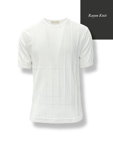 Gölge Çizgili Rayon Triko