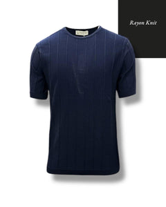 Shadow Striped Rayon Knit