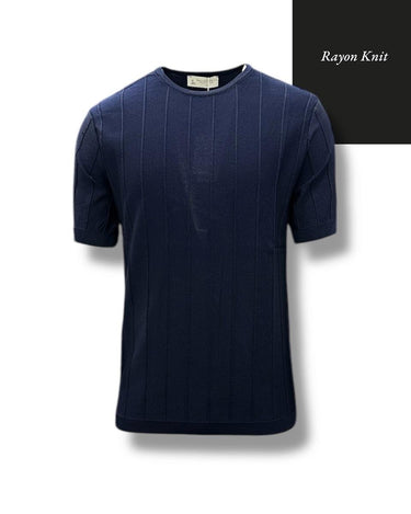 Gölge Çizgili Rayon Triko