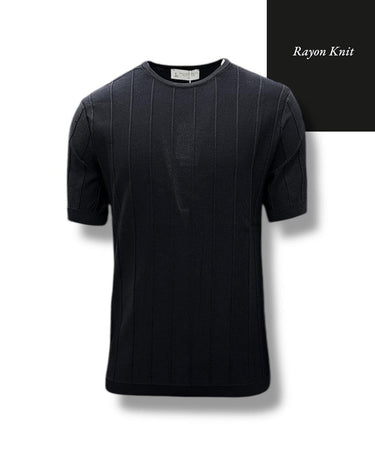 Gölge Çizgili Rayon Triko