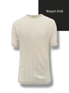 Shadow Striped Rayon Knit