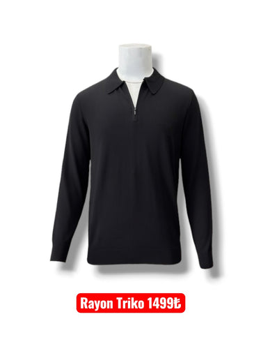 Rayon Yakalı Triko