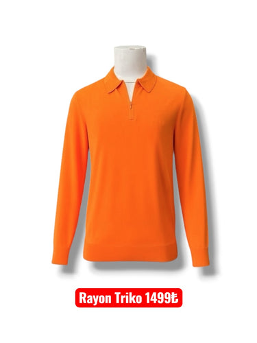 Rayon Yakalı Triko