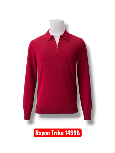 Rayon Yakalı Triko