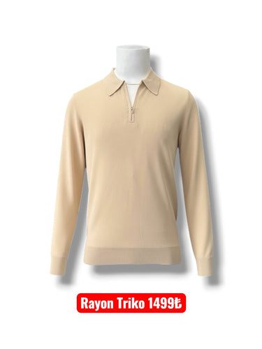 Rayon Yakalı Triko