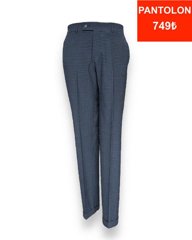 Kareli Gofre Pantolon