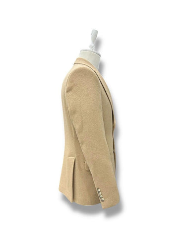 Taba Standart Fit Balıksırtı Yün Ceket