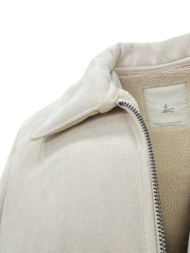 Bej Süet Kürklü Mont