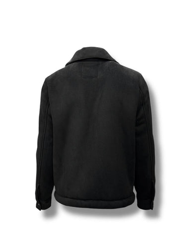 Siyah Süet Kürklü Mont