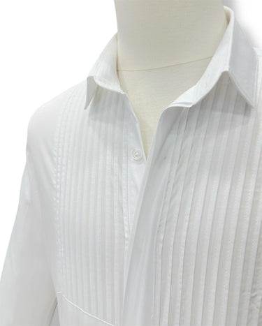 Beyaz Comfort Fit Desenli Pamuk Gömlek