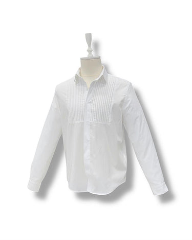 Beyaz Comfort Fit Desenli Pamuk Gömlek