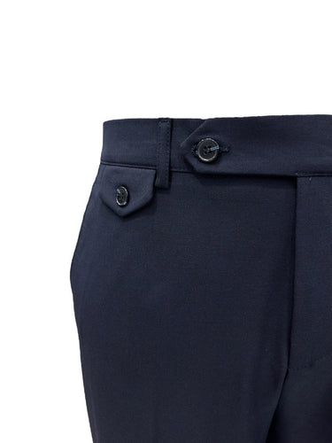 Lacivert Standart Fit Yan Cep Pantolon