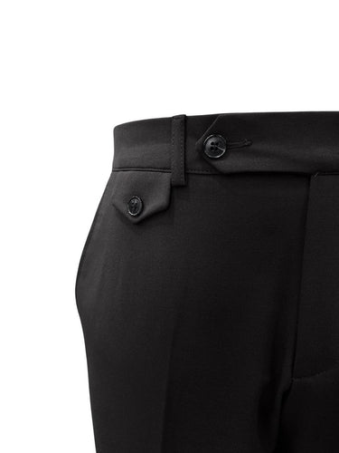 Siyah Standart Fit Yan Cep Pantolon