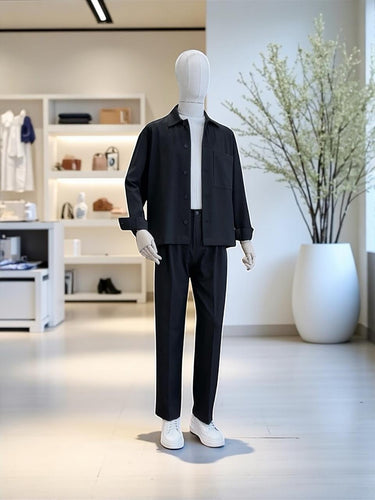 Siyah Regular Fit Mevsimlik Cepli Mont-Gömlek