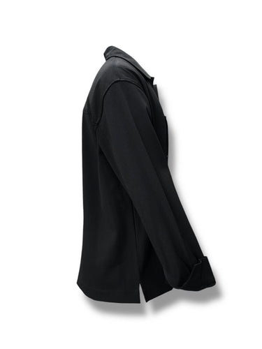 Siyah Regular Fit Mevsimlik Cepli Mont-Gömlek