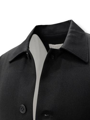 Siyah Regular Fit Mevsimlik Cepli Mont-Gömlek