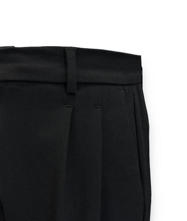 Siyah Oversize Pileli Pantolon